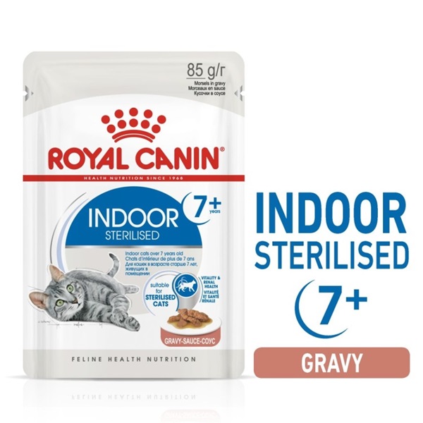 Royal Canin Indoor Sterilised 7+ in Gravy Cat Wet Food 2 download 6 8