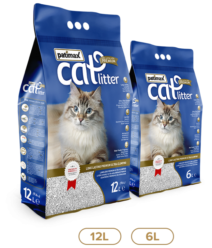 Patimax Premium Ultra Clumping Cat Litter Unscented 6L 1 12