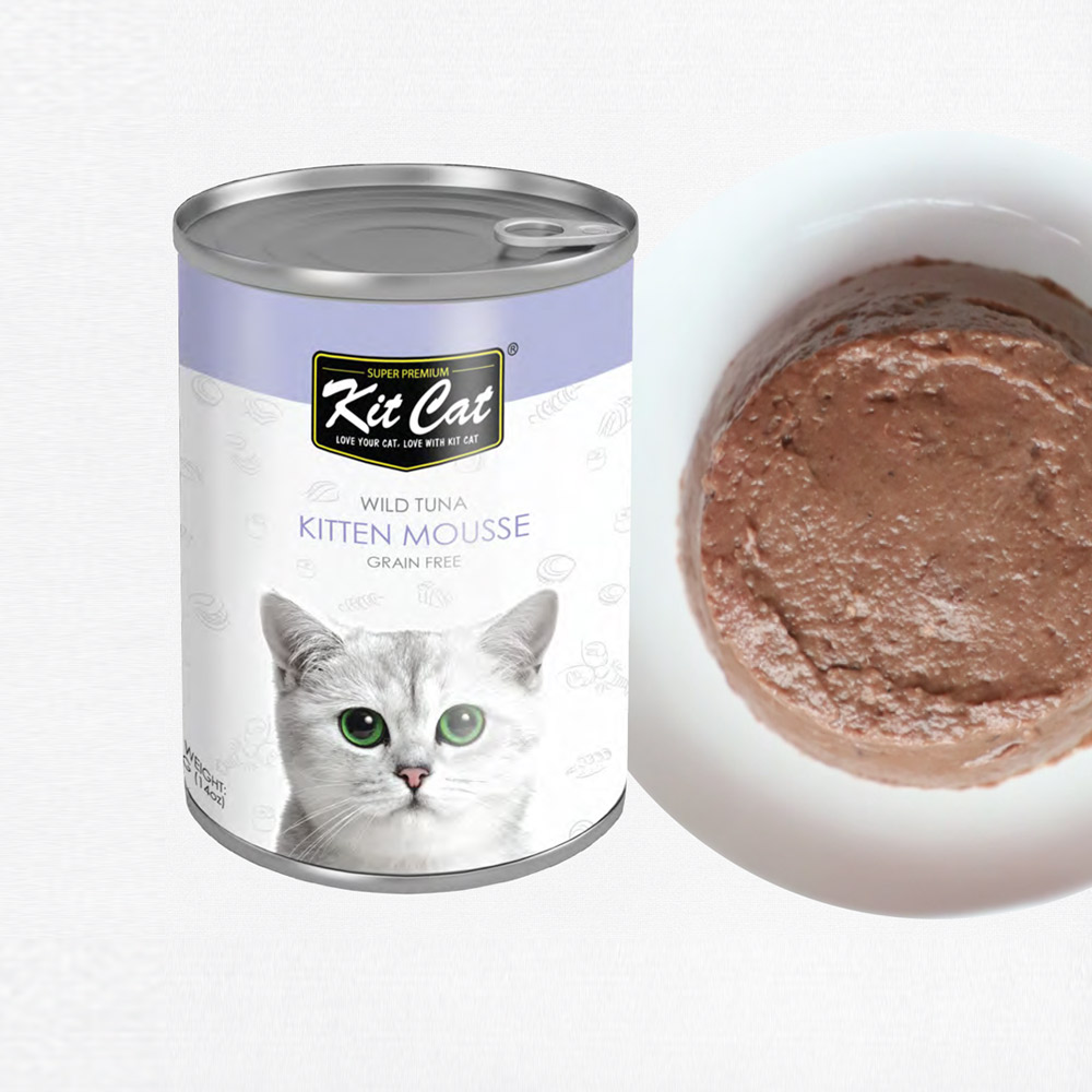 Kit Cat Wild Tuna Kitten Mousse Wet Food 400G 2 23s
