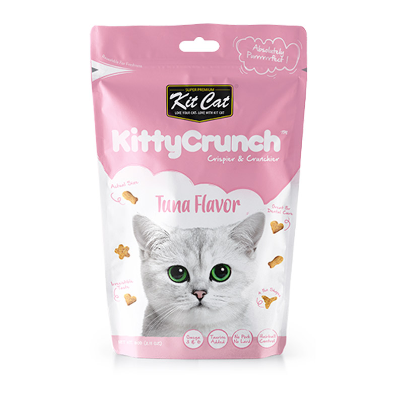 Kit Cat Kitty Crunch Tuna Flavour Cat Treats 60G 1 29a