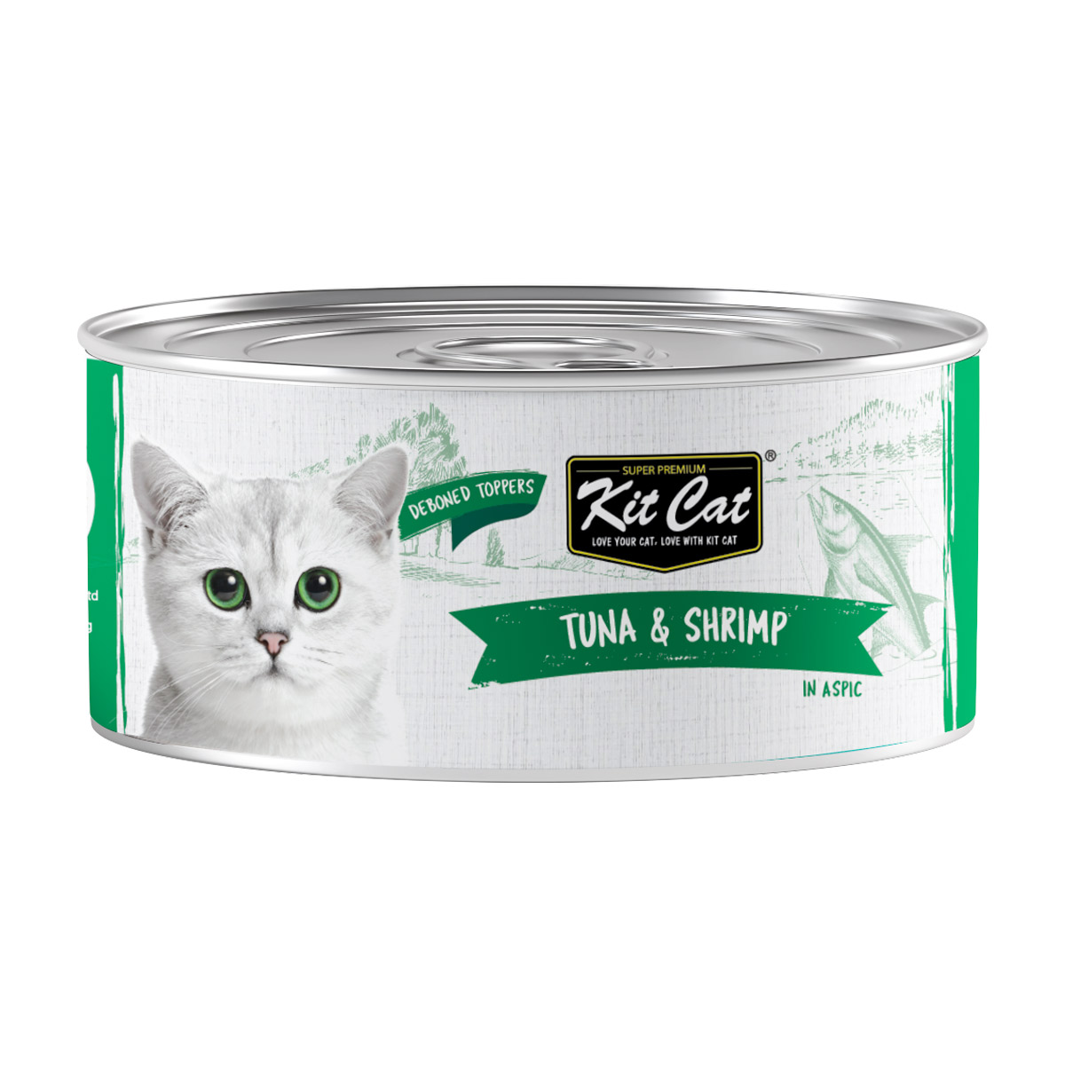 Kit Cat Deboned Toppers Cat Canned Food - Tuna & Shrimp Toppers (80g) 1 3 1