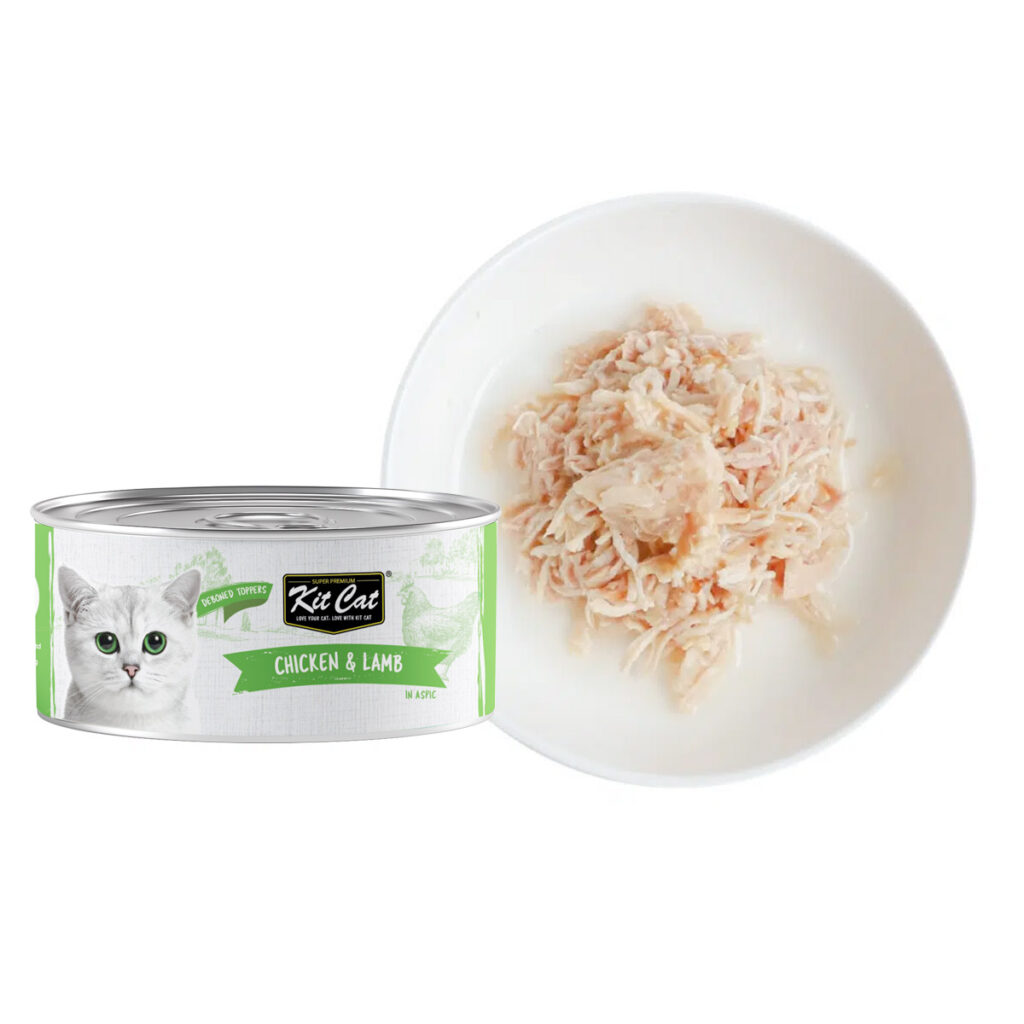 Kit Cat Deboned Chicken & Lamb Aspic Canned Cat Food 80g 2 5s
