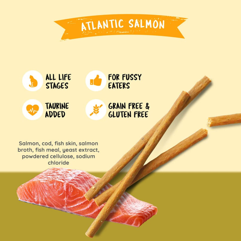 Kit Cat Grain Free Cat Stick Atlantic Salmon 15G 3 65d