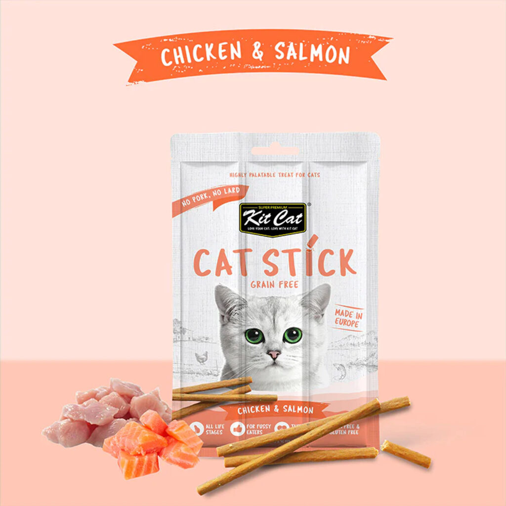 Kit Cat Grain Free Cat Stick Chicken & Salmon 15G 2 67d