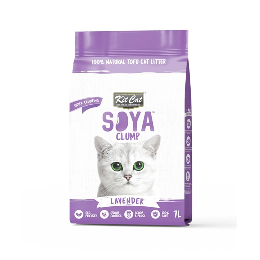 Kit Cat Soya Clump Soybean Litter – Lavender 7L 1 70d