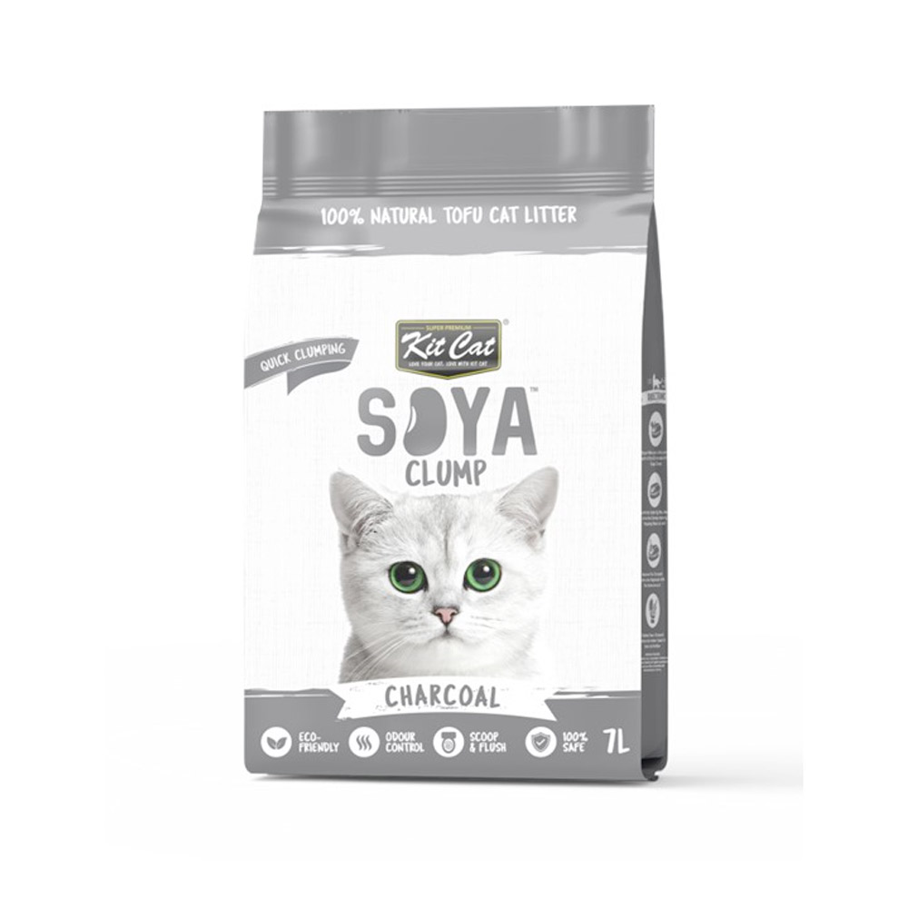 Kit Cat Soya Clump Soybean Litter – Charcoal 7L 1 76