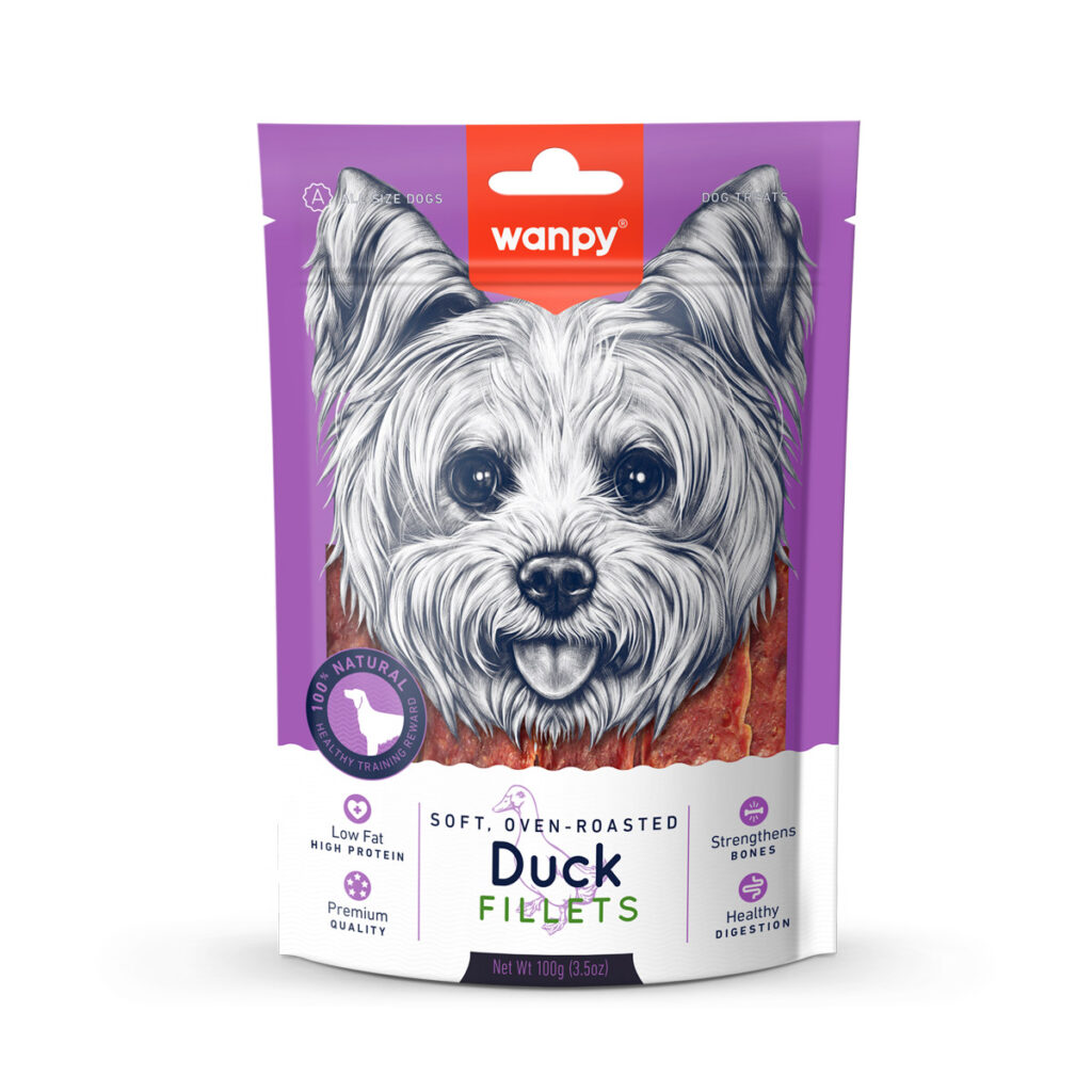 Wanpy Soft Duck Fillets Dog Treats 100G 2 9S 2