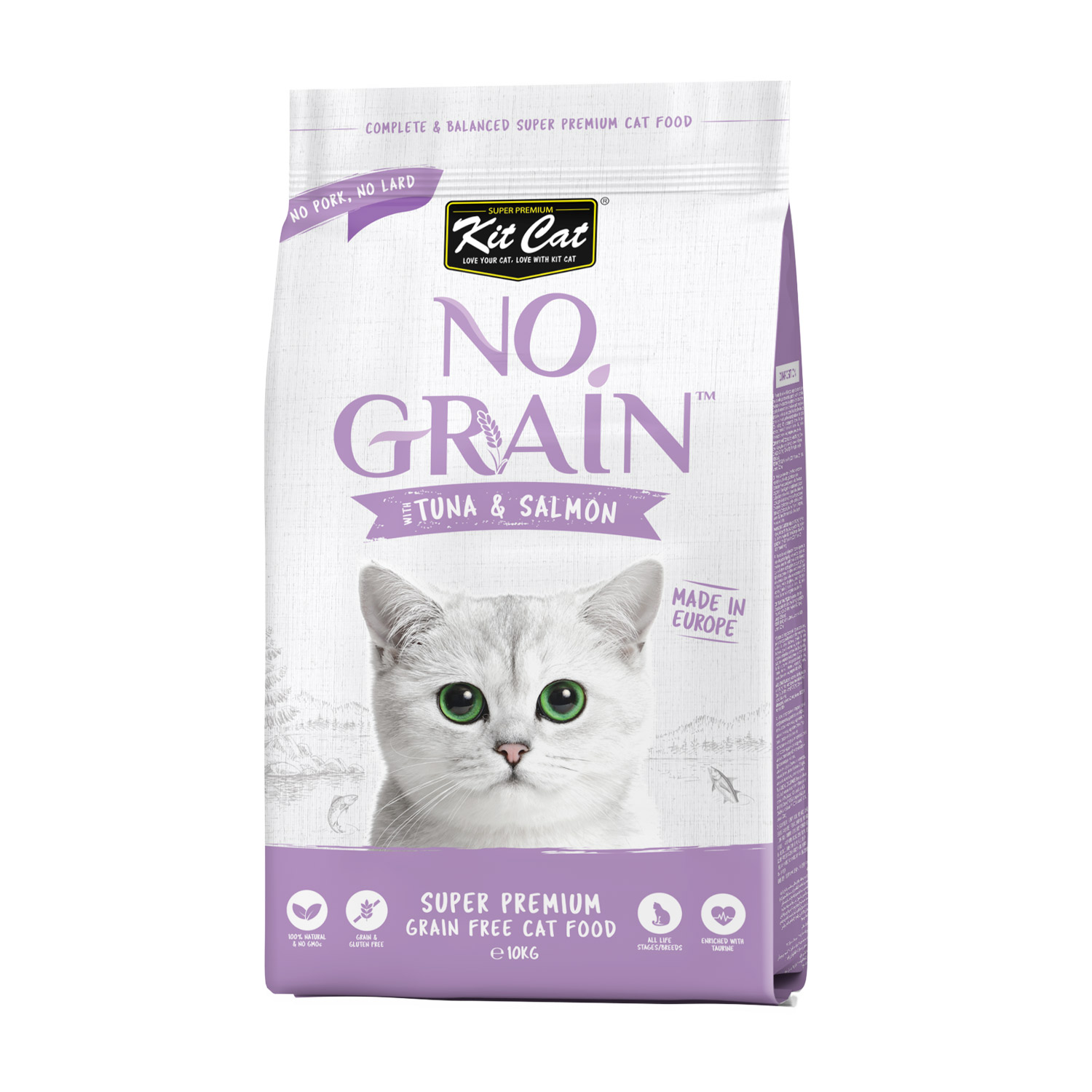 Kit Cat No Grain Tuna & Salmon Super Premium Cat Dry Food 1 KitCat NoGrain Tuna Salmon