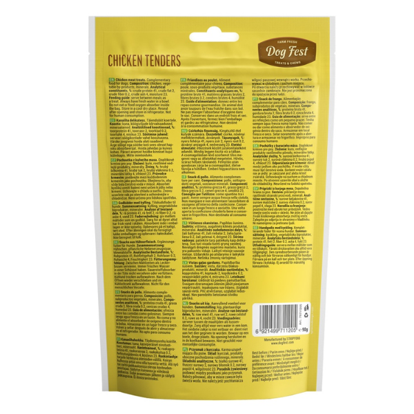 DOG FEST CHICKEN TENDERS 90g 2 4 3