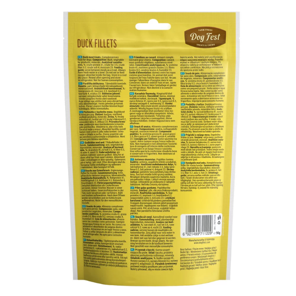 DOGFEST – DUCK FILLET 90GM 3 4