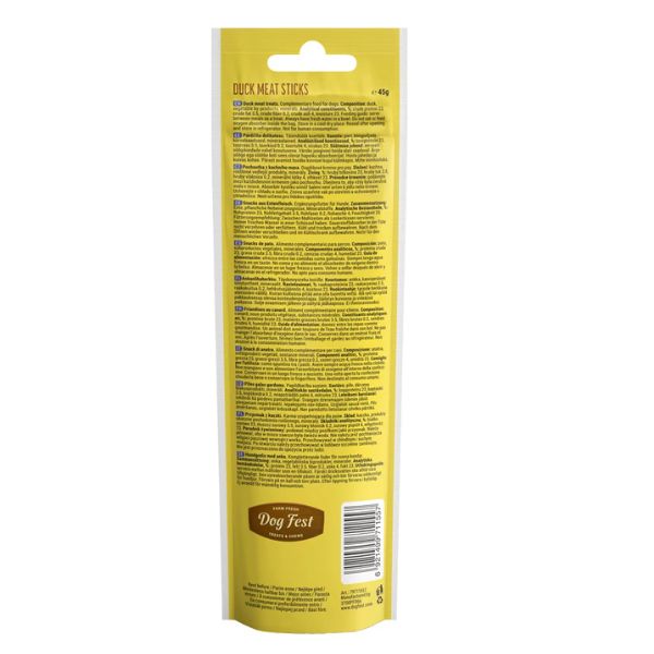 DOG FEST MEAT STICKS DUCK 45g 2 5 9