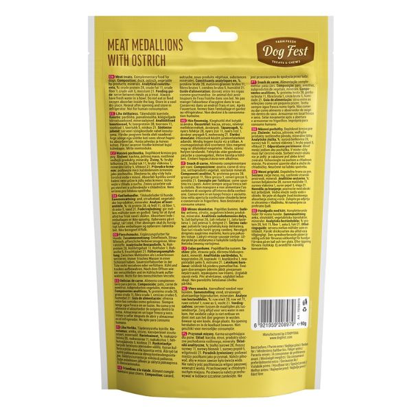 Dog Fest Medallions With Ostrich For Adult Dogs- 90G 2 5 Copy 15