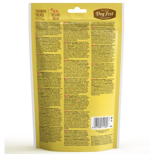 Dog Fest Training Treats Veal & Sesame Seeds Dog Treats - 90 g 2 5 Copy 35