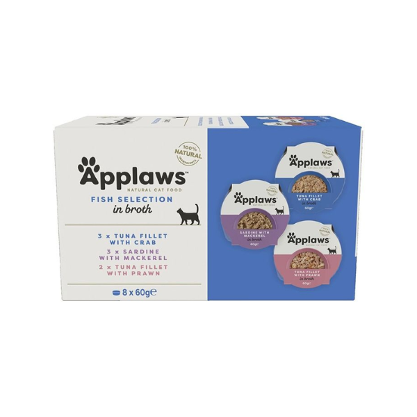 Applaws Fish Selection in Broth Adult Wet Cat Food 8 x 60g Pot 1 a14