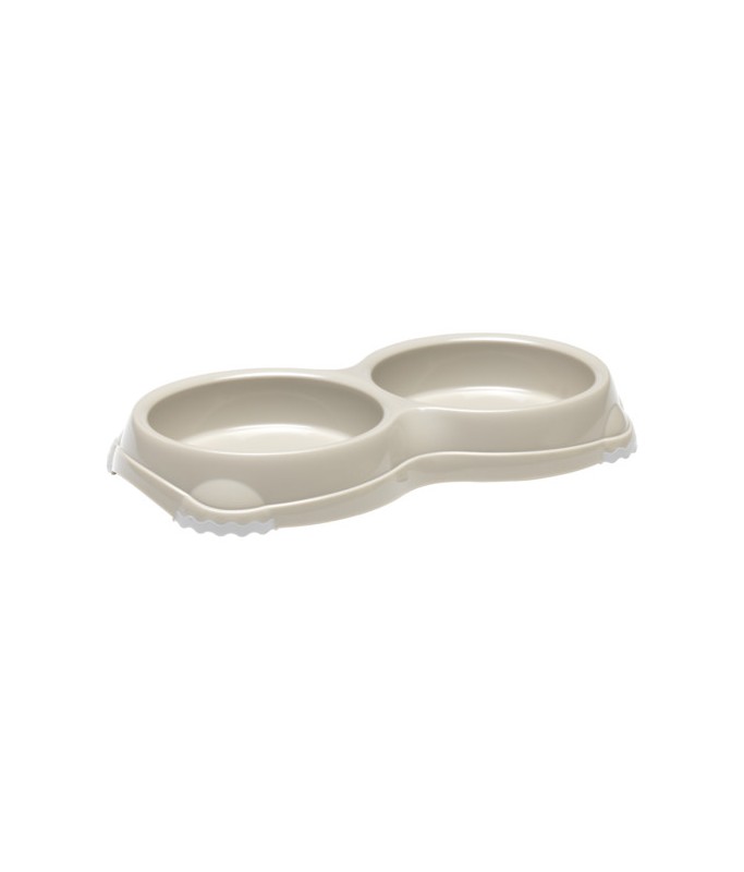 Moderna Double Smarty Bowl- XS Grey 1 MOD H109 0330 00 Moderna Double Smarty BowlColor Grey Size XS 1
