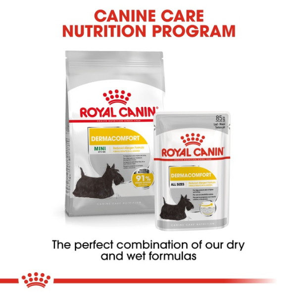 Canine Care Nutrition Dermacomfort (WET FOOD - Pouches) 12 x 85g 2 11a