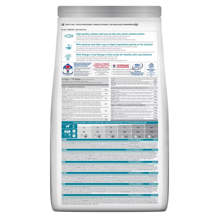 Hill’s Science Plan Hypoallergenic Small & Mini Adult Dry Dog Food with Salmon (1.5KG) 2 18a