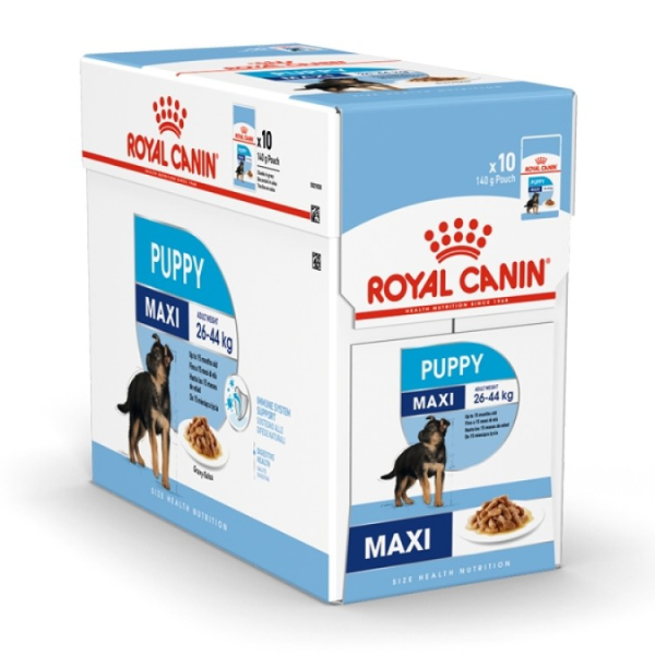 Size Health Nutrition Maxi Puppy (WET FOOD - Pouches) 10 x 140g 2 5a