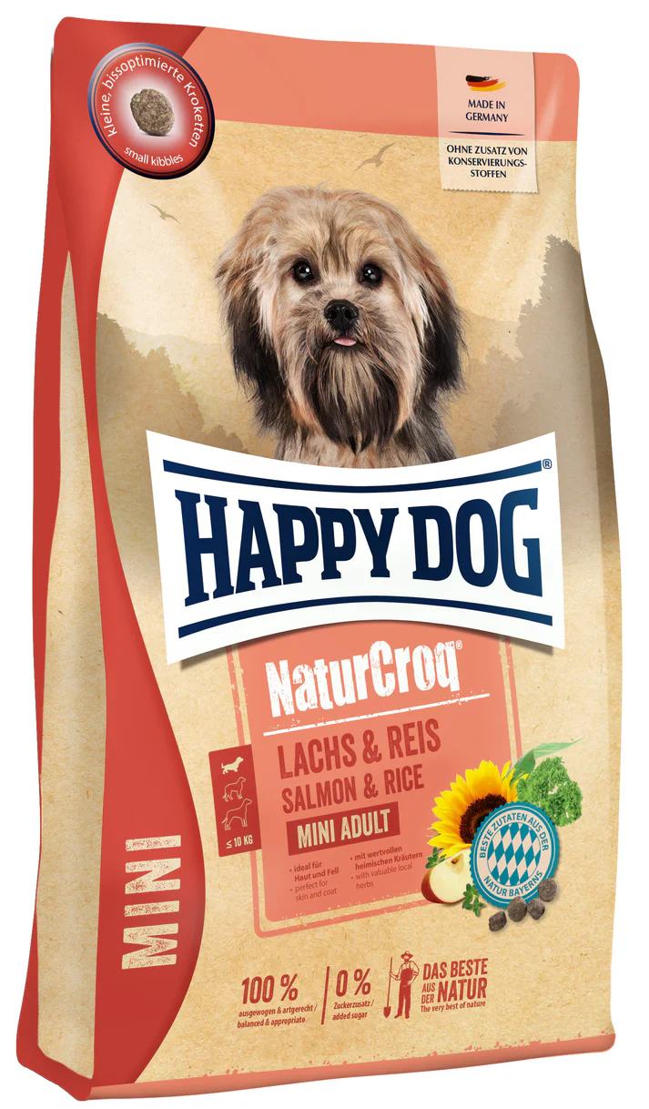 Happy Dog Naturcroq Mini Lachs&Reis 4 kg 1 61212