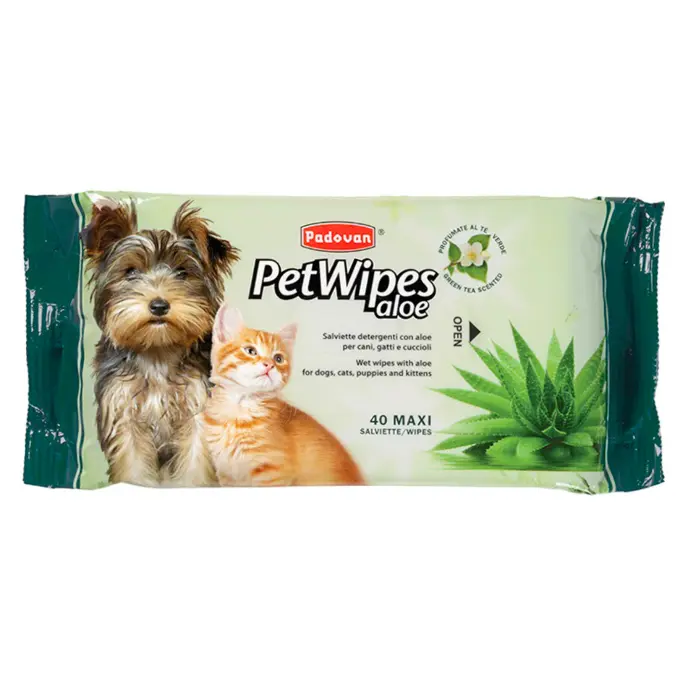PP00462 Padovan Pet Wipes Aloe 40 Pcs 1