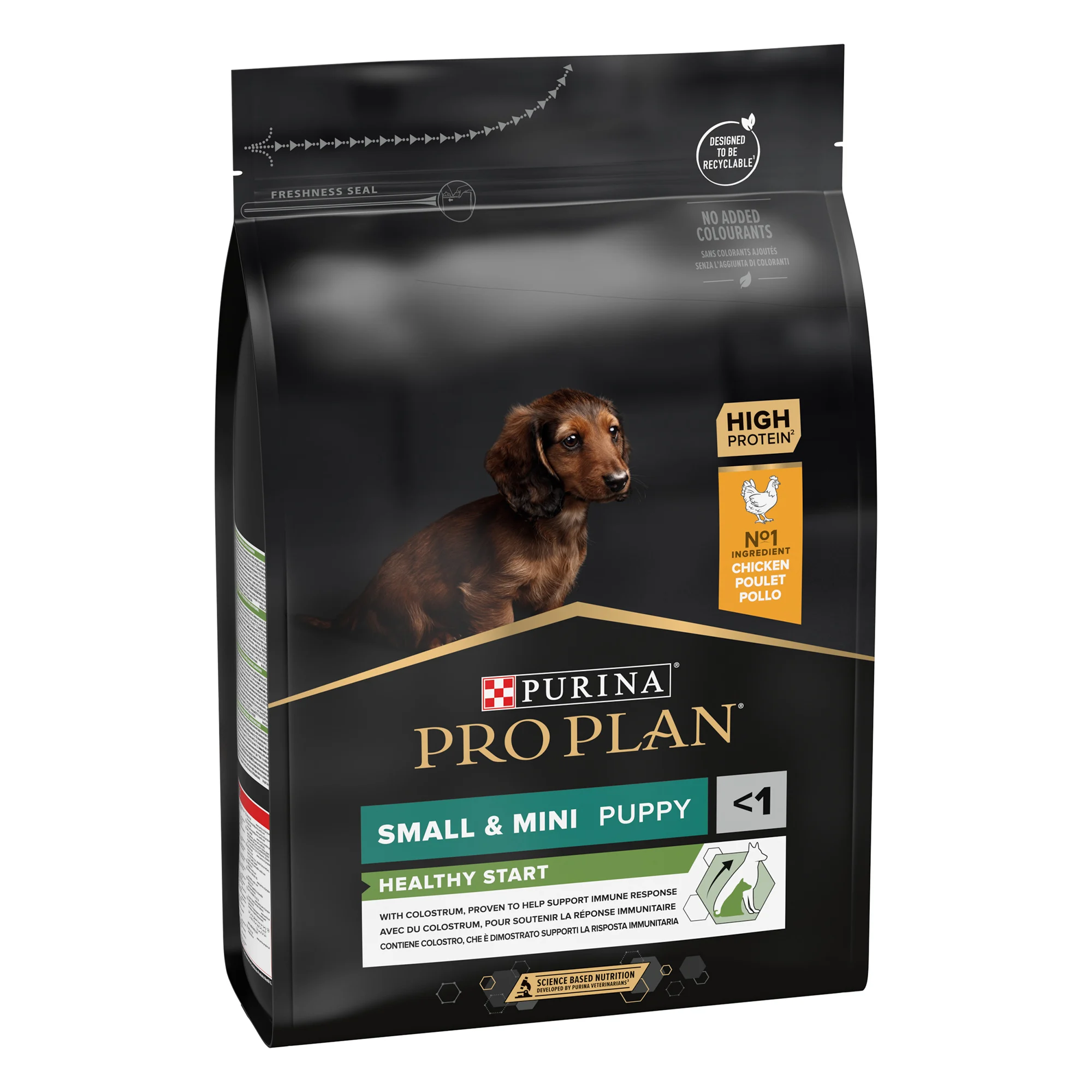 PRO PLAN HEALTHY START SMALL AND MINI PUPPY DRY DOG FOOD WITH CHICKEN 3 KG