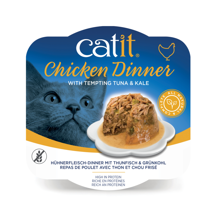 Catit Chicken Dinner, Tuna & Kale 80 g, 6pcs/box 1 download 2 1