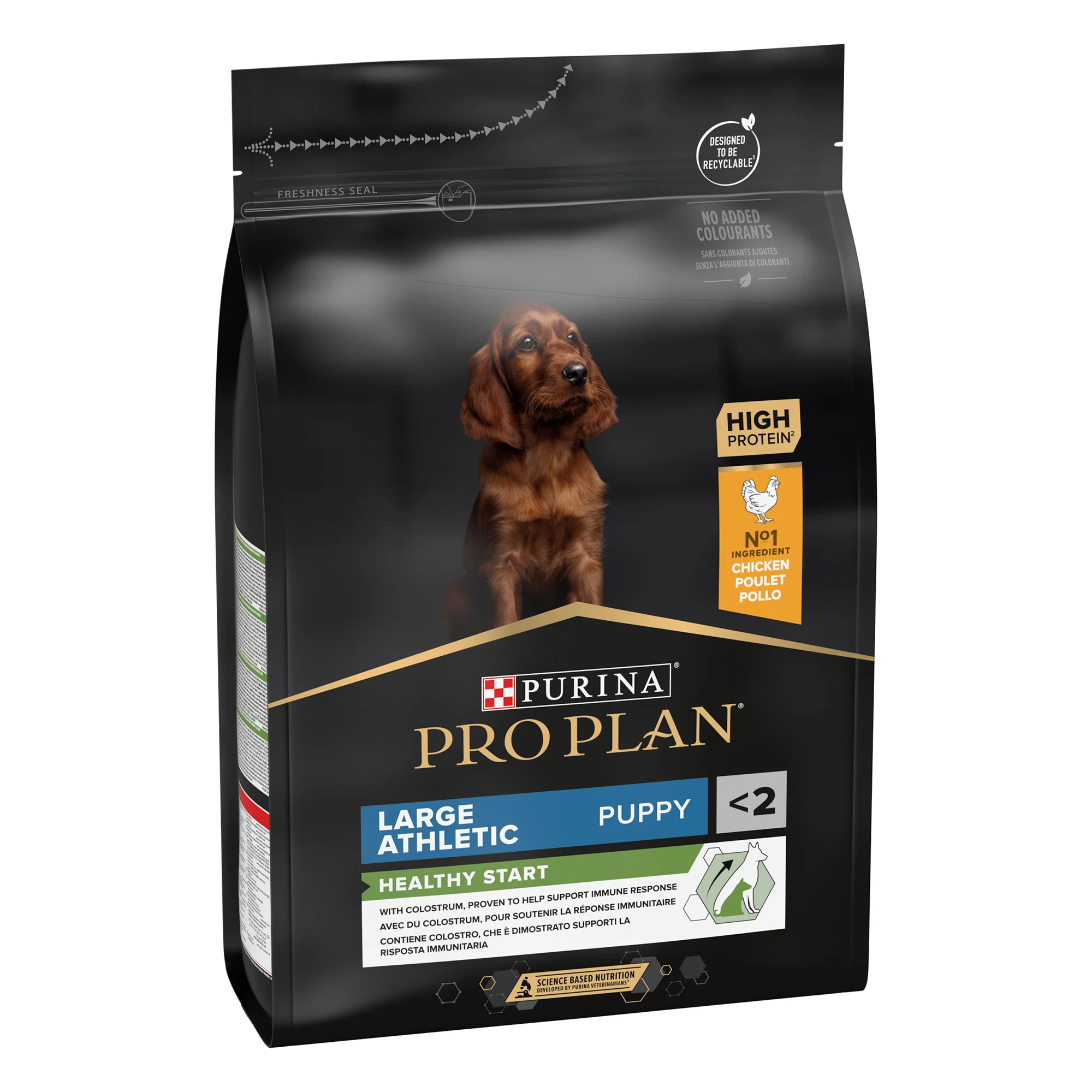 PRO PLAN HEALTHY START LARGE ATHLETIC PUPPY, DRY DOG FOOD WITH CHICKEN, 3 KG 1 12272210