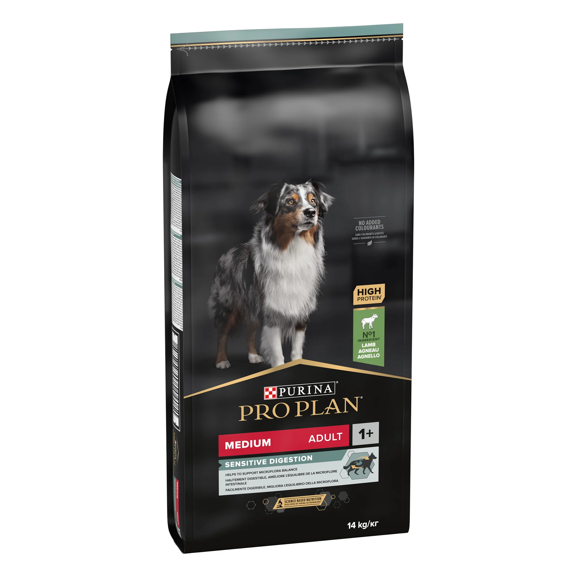 PRO PLAN SENSITIVE DIGESTION MEDIUM ADULT, DRY DOG FOOD WITH LAMB, 14 KG 1 12366972