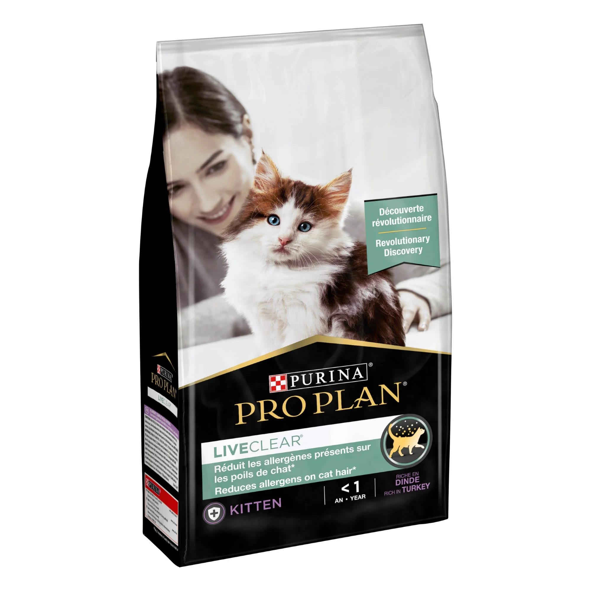 PRO PLAN LIVECLEAR KITTEN, ALLERGEN REDUCING DRY CAT FOOD WITH TURKEY 1.4 KG 1 12425129
