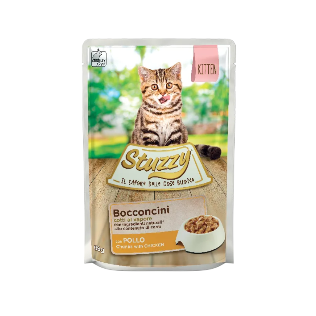 C01043051 Stuzzy Cat Chunks with Chicken for Kittens 85g Min Order 24pcs