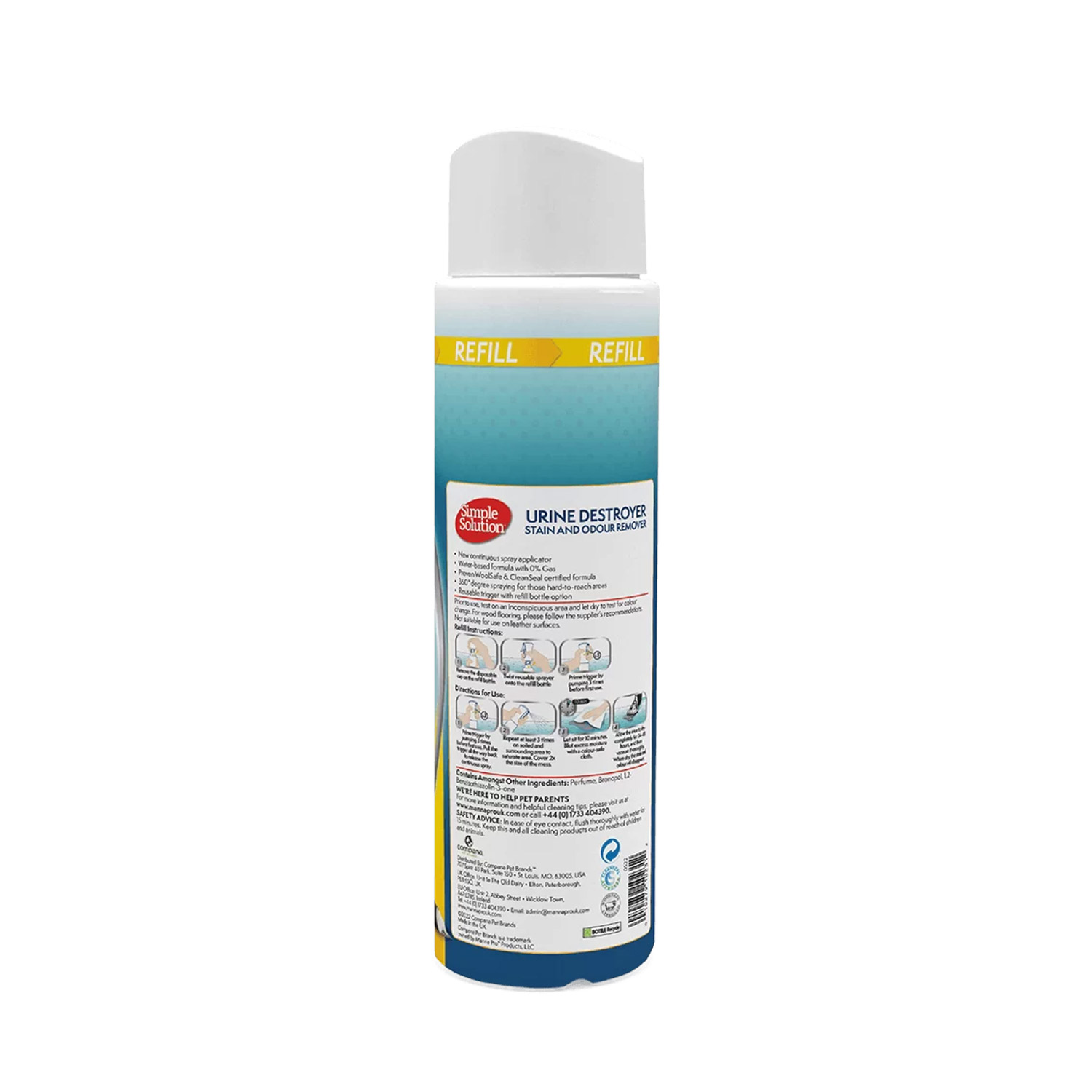 Simple Solution Urine Destroyer (Flairosol) Refill 400ml 2 Urine Destroyer Flairosol refill 2