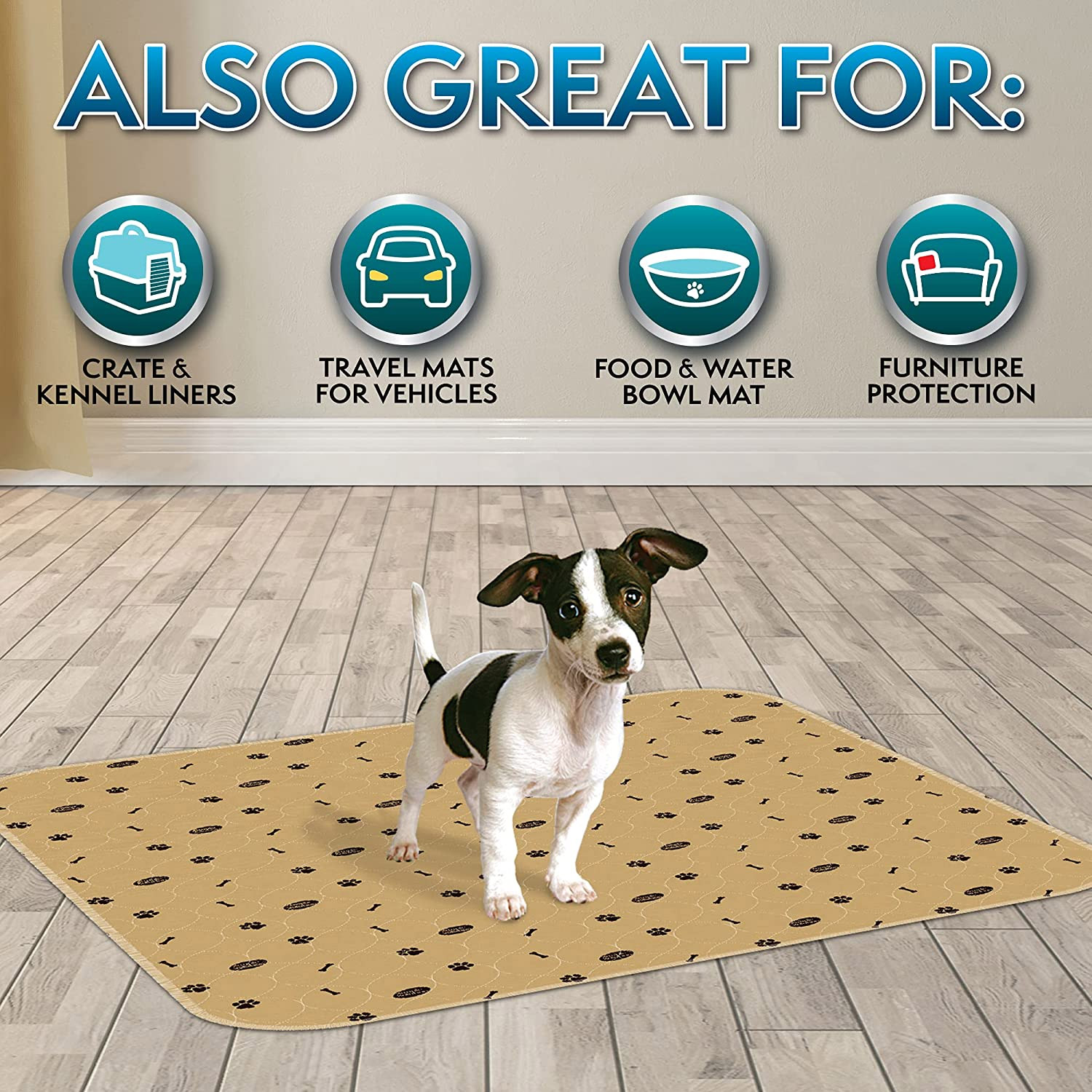 Simple Solution Washable Dog Pads – Medium 2 Washable Dog Pads 6