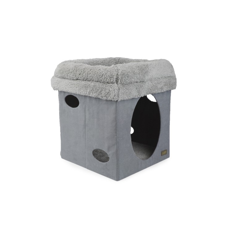 Lambswool 2 in 1 Cat Castle - Grey 2 download 22